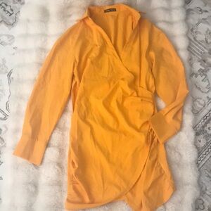 SHEIN Golden yellow Long Sleeve Dress